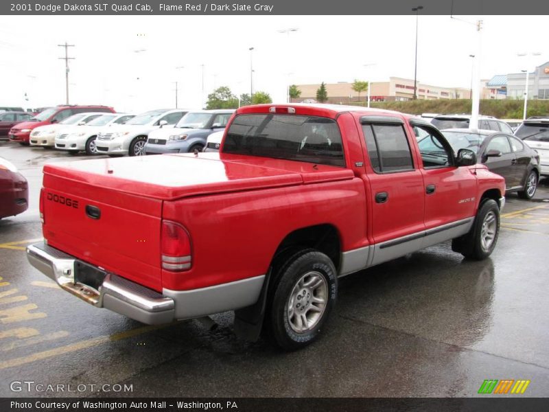 Flame Red / Dark Slate Gray 2001 Dodge Dakota SLT Quad Cab