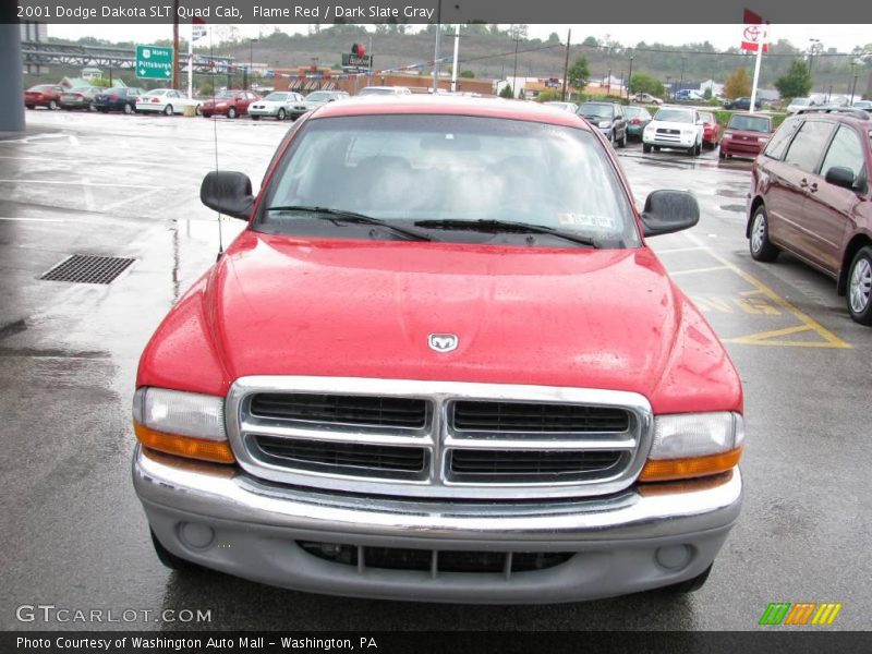 Flame Red / Dark Slate Gray 2001 Dodge Dakota SLT Quad Cab
