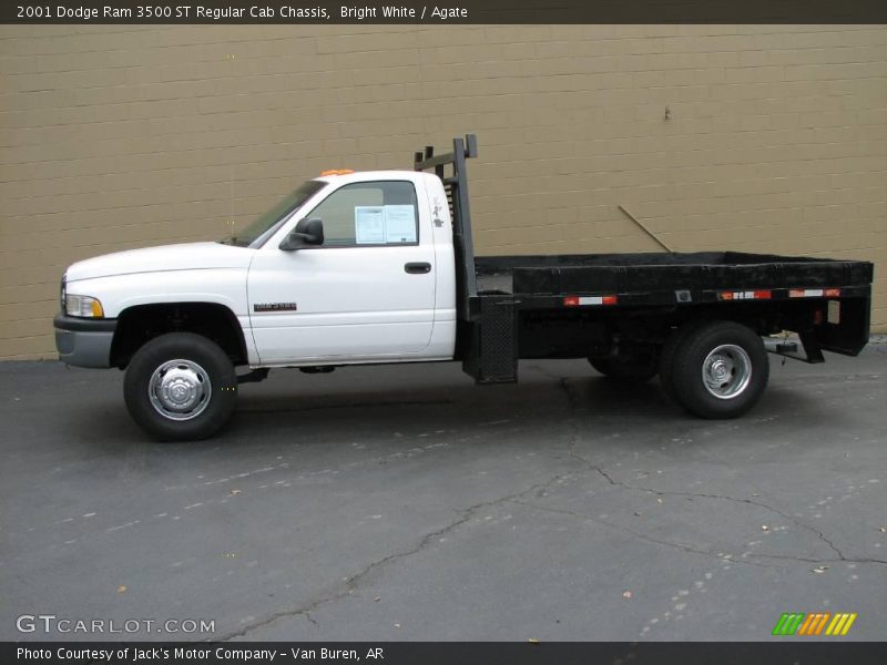 Bright White / Agate 2001 Dodge Ram 3500 ST Regular Cab Chassis