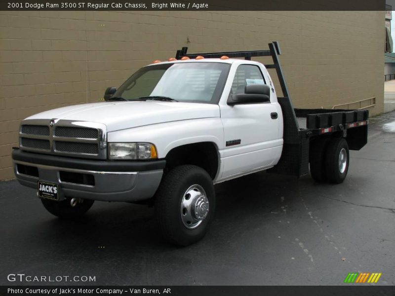 Bright White / Agate 2001 Dodge Ram 3500 ST Regular Cab Chassis