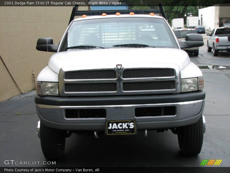 Bright White / Agate 2001 Dodge Ram 3500 ST Regular Cab Chassis