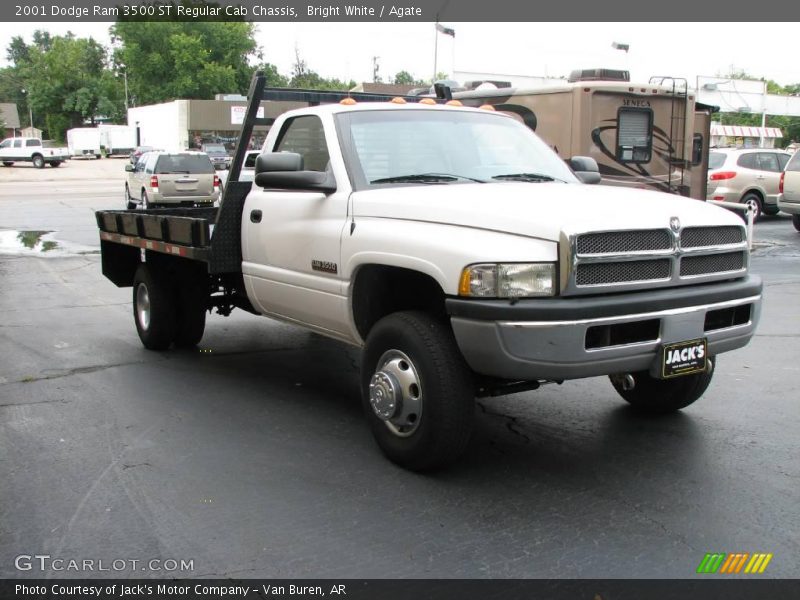 Bright White / Agate 2001 Dodge Ram 3500 ST Regular Cab Chassis