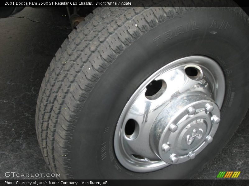 Bright White / Agate 2001 Dodge Ram 3500 ST Regular Cab Chassis