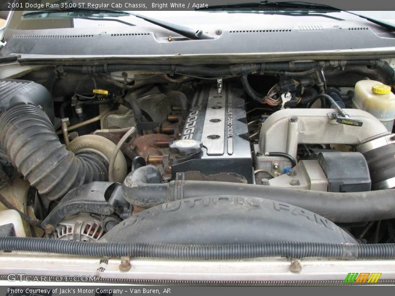Bright White / Agate 2001 Dodge Ram 3500 ST Regular Cab Chassis
