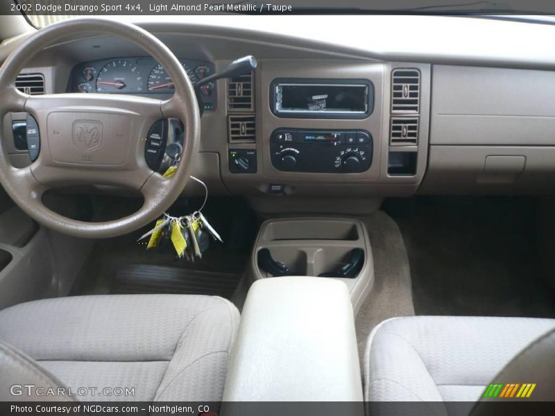 Light Almond Pearl Metallic / Taupe 2002 Dodge Durango Sport 4x4