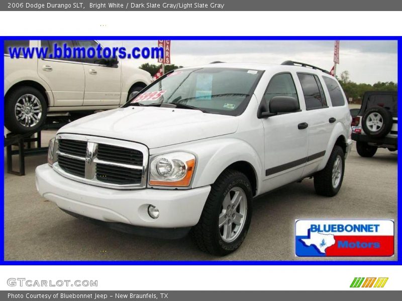 Bright White / Dark Slate Gray/Light Slate Gray 2006 Dodge Durango SLT