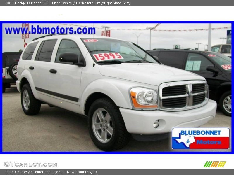 Bright White / Dark Slate Gray/Light Slate Gray 2006 Dodge Durango SLT
