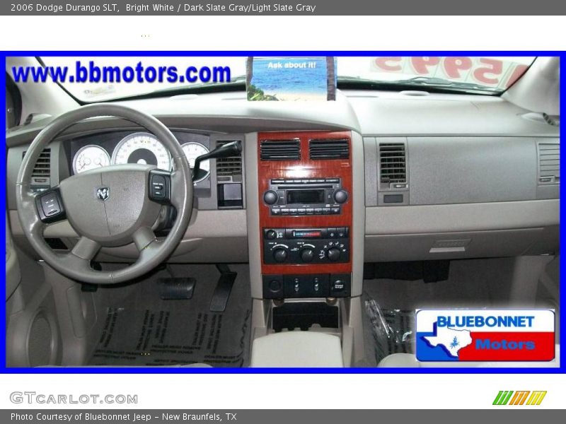 Bright White / Dark Slate Gray/Light Slate Gray 2006 Dodge Durango SLT