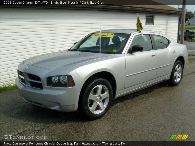 Bright Silver Metallic / Dark Slate Gray 2008 Dodge Charger SXT AWD