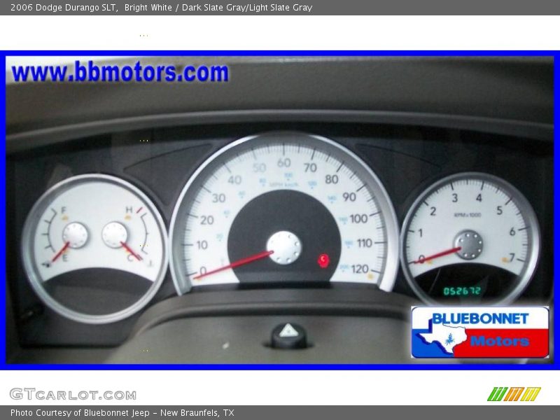 Bright White / Dark Slate Gray/Light Slate Gray 2006 Dodge Durango SLT
