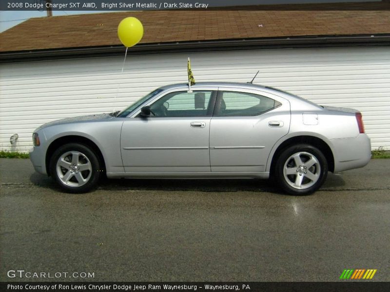 Bright Silver Metallic / Dark Slate Gray 2008 Dodge Charger SXT AWD