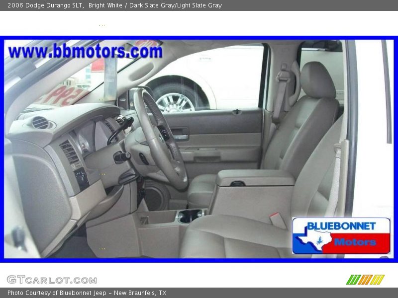 Bright White / Dark Slate Gray/Light Slate Gray 2006 Dodge Durango SLT