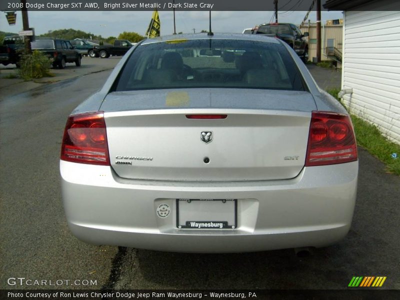 Bright Silver Metallic / Dark Slate Gray 2008 Dodge Charger SXT AWD