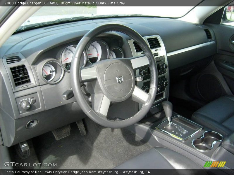 Bright Silver Metallic / Dark Slate Gray 2008 Dodge Charger SXT AWD