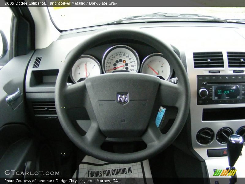 Bright Silver Metallic / Dark Slate Gray 2009 Dodge Caliber SE