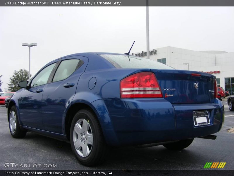 Deep Water Blue Pearl / Dark Slate Gray 2010 Dodge Avenger SXT