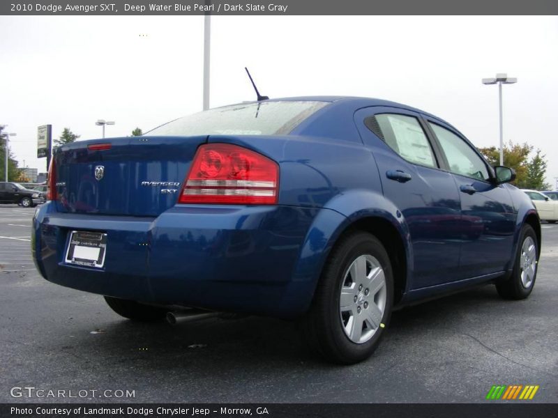 Deep Water Blue Pearl / Dark Slate Gray 2010 Dodge Avenger SXT