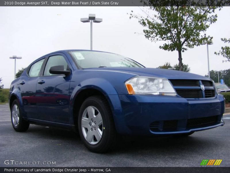 Deep Water Blue Pearl / Dark Slate Gray 2010 Dodge Avenger SXT