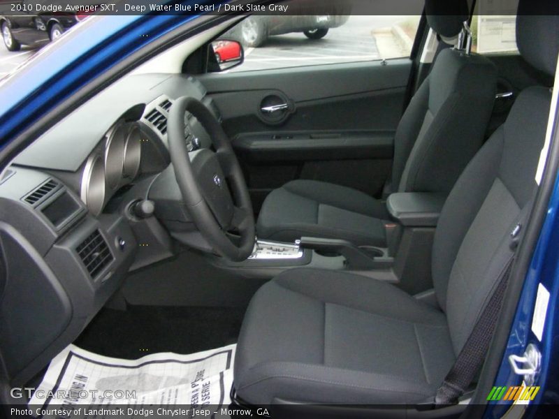 Deep Water Blue Pearl / Dark Slate Gray 2010 Dodge Avenger SXT