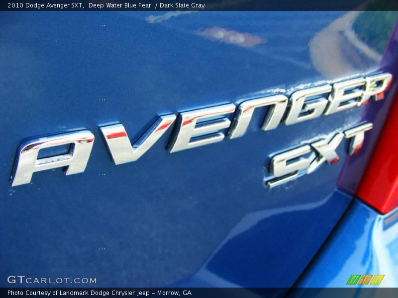 Deep Water Blue Pearl / Dark Slate Gray 2010 Dodge Avenger SXT