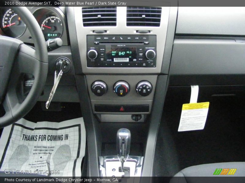 Deep Water Blue Pearl / Dark Slate Gray 2010 Dodge Avenger SXT