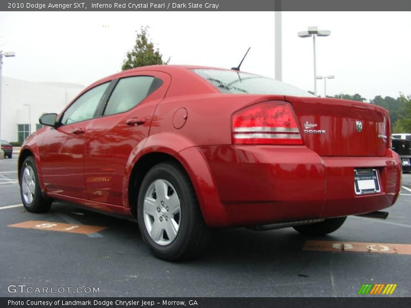 Inferno Red Crystal Pearl / Dark Slate Gray 2010 Dodge Avenger SXT