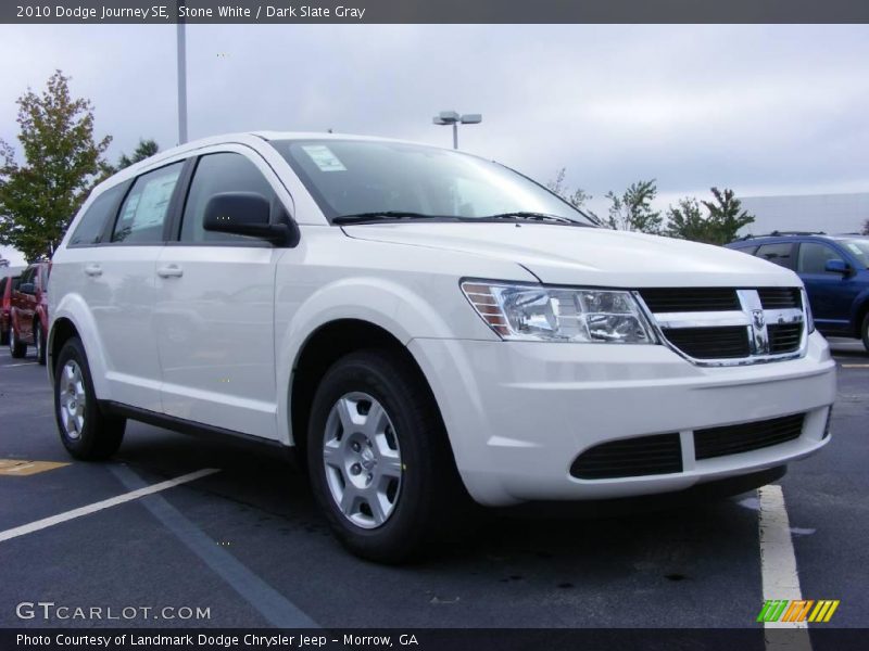 Stone White / Dark Slate Gray 2010 Dodge Journey SE