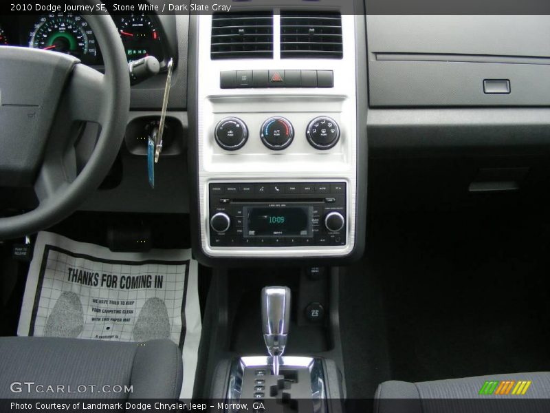 Stone White / Dark Slate Gray 2010 Dodge Journey SE