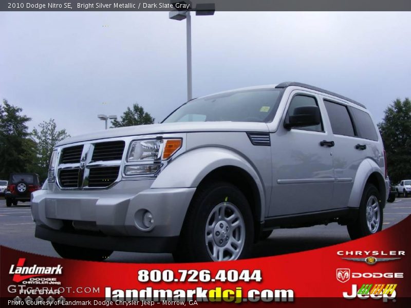 Bright Silver Metallic / Dark Slate Gray 2010 Dodge Nitro SE