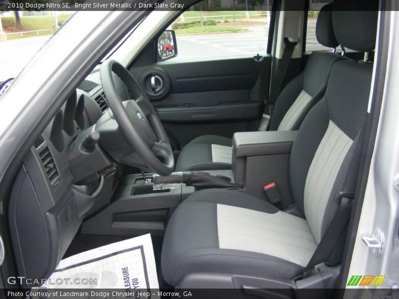 Bright Silver Metallic / Dark Slate Gray 2010 Dodge Nitro SE