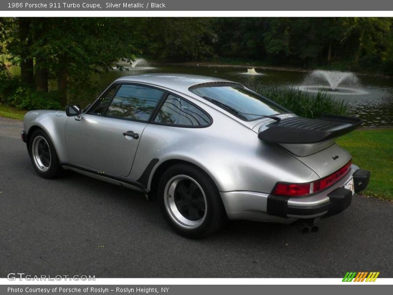 Silver Metallic / Black 1986 Porsche 911 Turbo Coupe