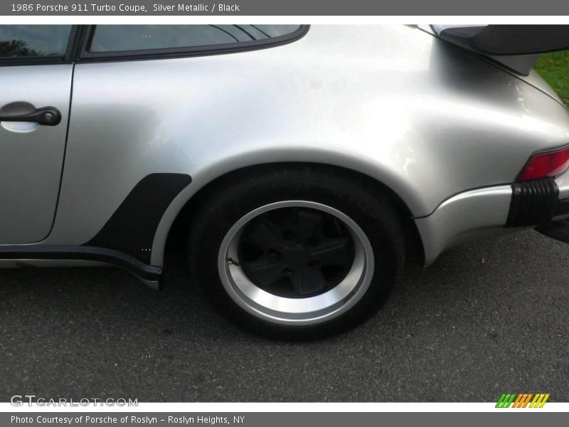 Silver Metallic / Black 1986 Porsche 911 Turbo Coupe