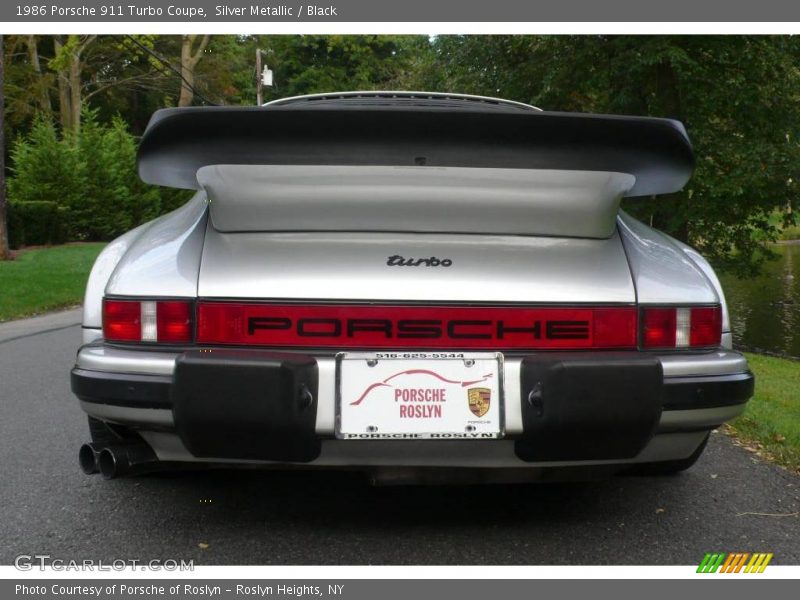 Silver Metallic / Black 1986 Porsche 911 Turbo Coupe