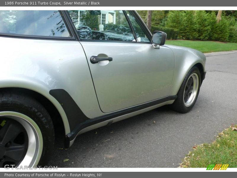 Silver Metallic / Black 1986 Porsche 911 Turbo Coupe