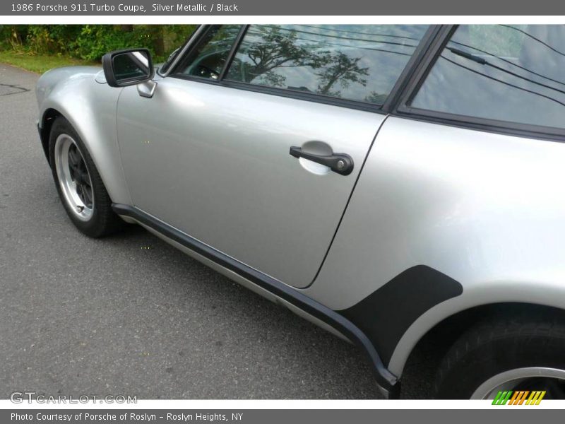 Silver Metallic / Black 1986 Porsche 911 Turbo Coupe