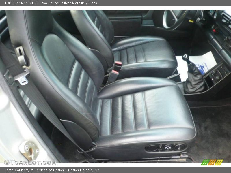 Silver Metallic / Black 1986 Porsche 911 Turbo Coupe
