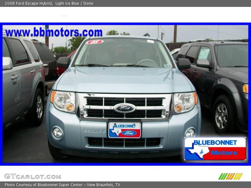 Light Ice Blue / Stone 2008 Ford Escape Hybrid