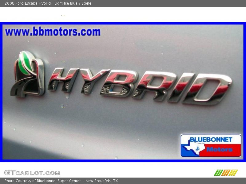 Light Ice Blue / Stone 2008 Ford Escape Hybrid