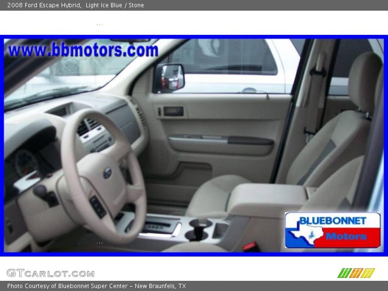 Light Ice Blue / Stone 2008 Ford Escape Hybrid