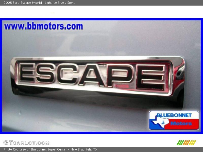 Light Ice Blue / Stone 2008 Ford Escape Hybrid