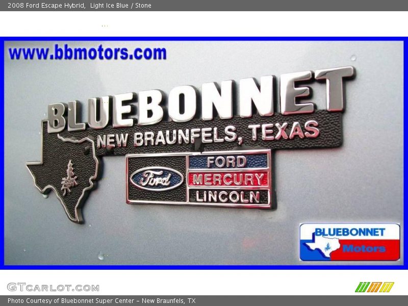 Light Ice Blue / Stone 2008 Ford Escape Hybrid