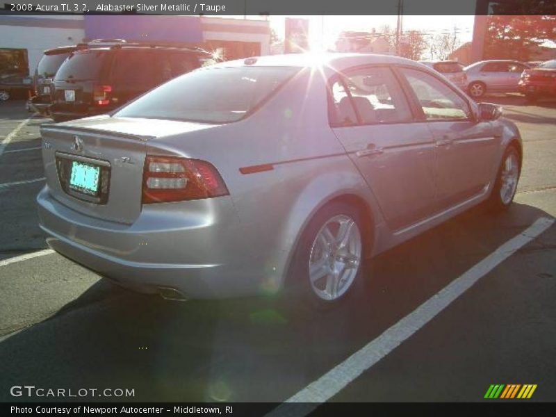 Alabaster Silver Metallic / Taupe 2008 Acura TL 3.2