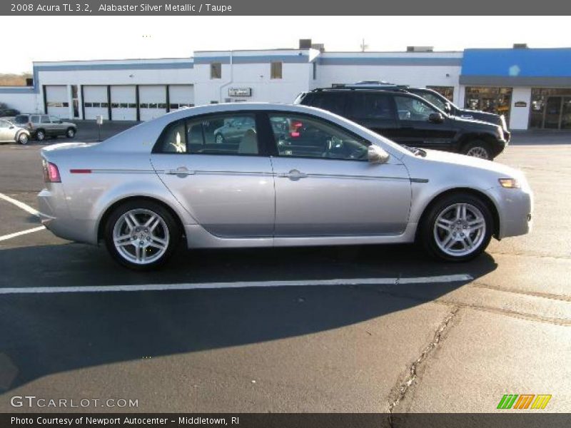 Alabaster Silver Metallic / Taupe 2008 Acura TL 3.2