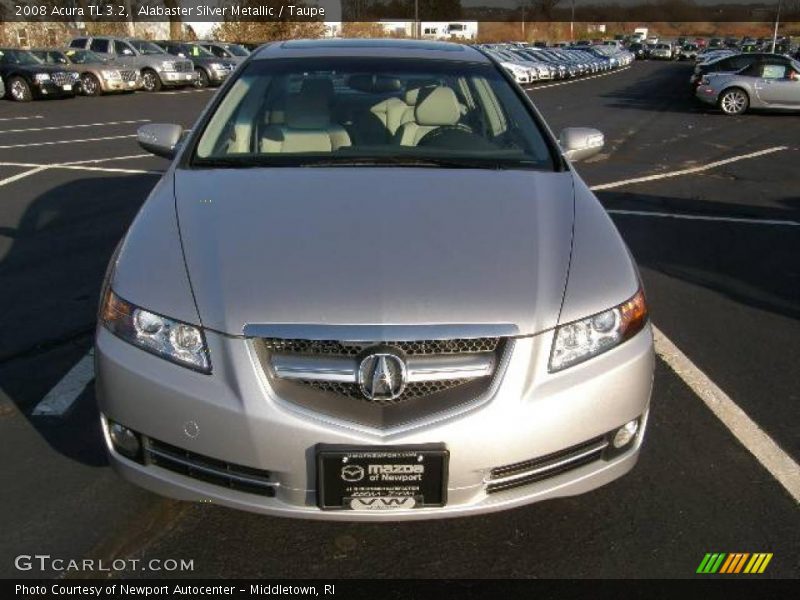 Alabaster Silver Metallic / Taupe 2008 Acura TL 3.2