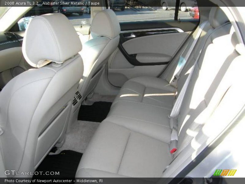 Alabaster Silver Metallic / Taupe 2008 Acura TL 3.2