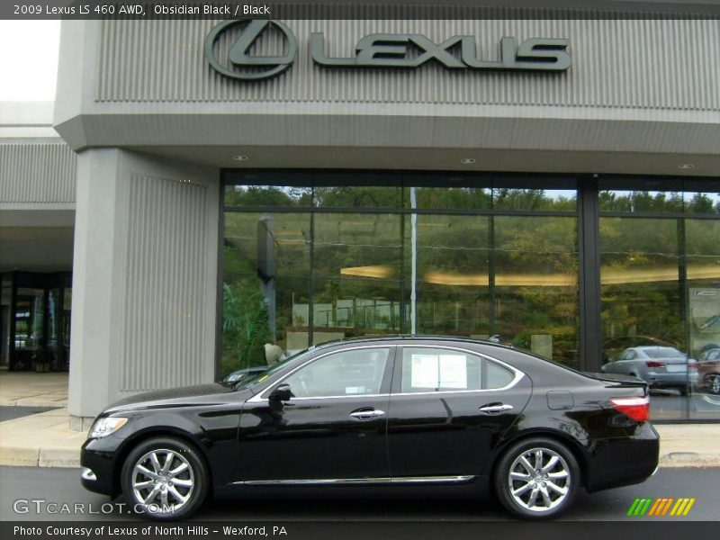 Obsidian Black / Black 2009 Lexus LS 460 AWD