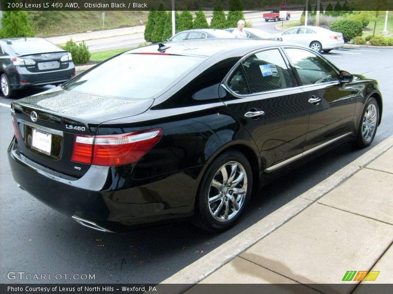 Obsidian Black / Black 2009 Lexus LS 460 AWD