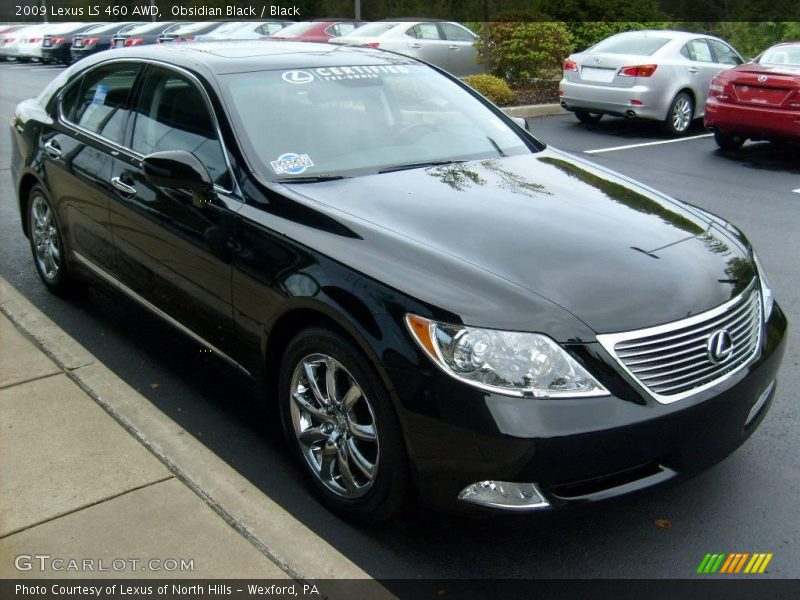 Obsidian Black / Black 2009 Lexus LS 460 AWD