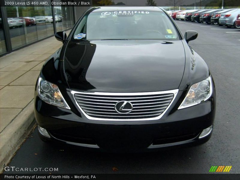 Obsidian Black / Black 2009 Lexus LS 460 AWD
