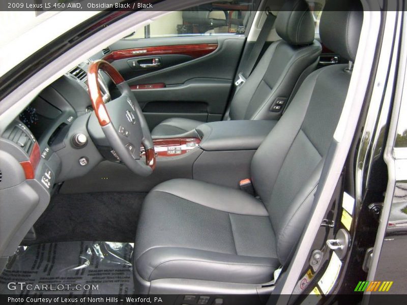 Obsidian Black / Black 2009 Lexus LS 460 AWD